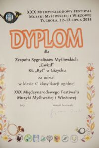 SYGNALIŚCI Koła Łowieckiego Ryś w Giżycku