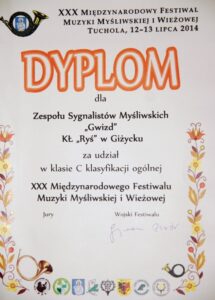 SYGNALIŚCI Koła Łowieckiego Ryś w Giżycku